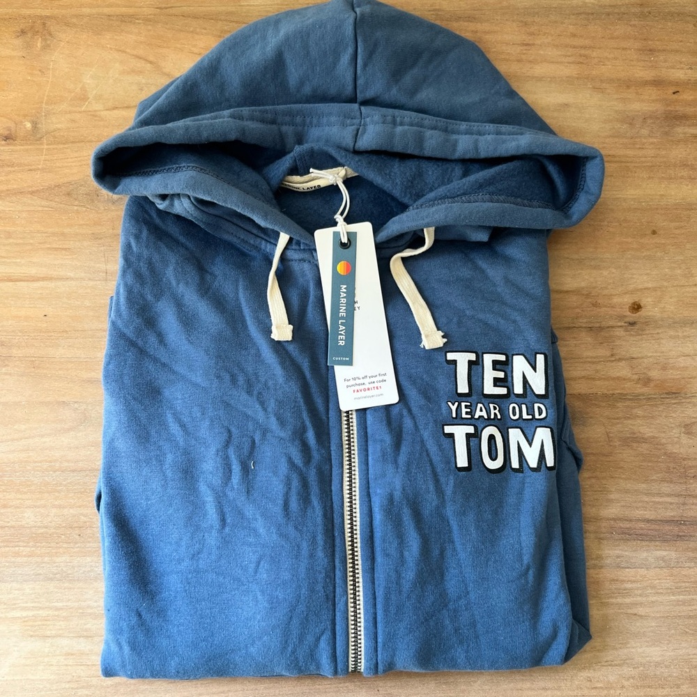 NWT Marine Layer Branded Afternoon Full Zip Hoodie